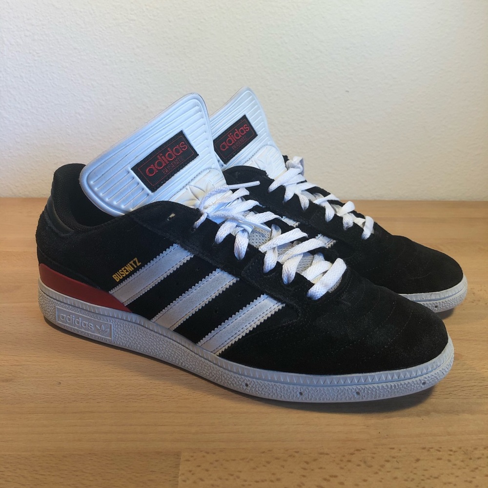 Adidas Busenitz Pro Shoes, Blck/Red, Men’s Size 10